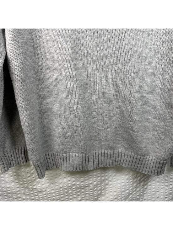 Aeropostale Teddy Bear Knit Gray Sweater Coquette Small Cute - Picture 7 of 9